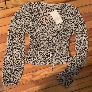 NET Zara animal print top